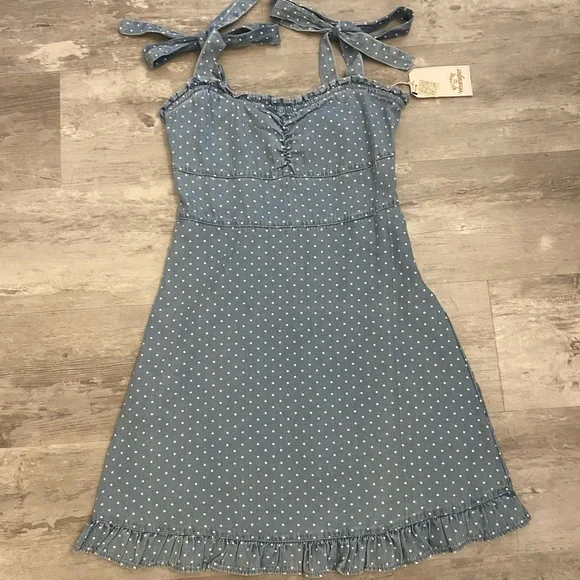 white christmas dresses Take A Look Reversible Dress - Laguna Blue main image 1